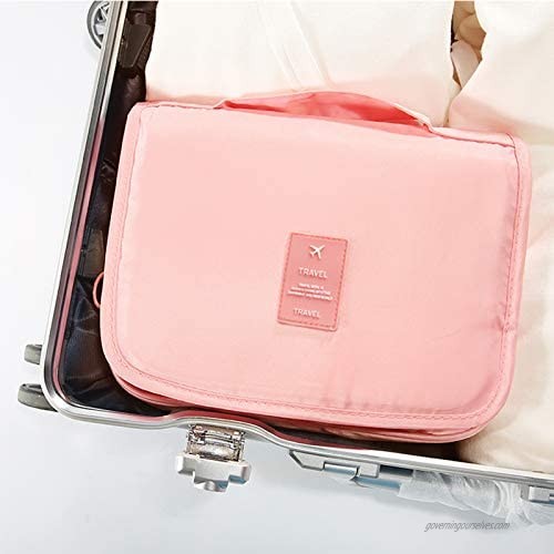 PHABULS Toiletry Bag Women Travel Makeup Organizer Detachable Cosmetic Bag Folding Travel Storage 