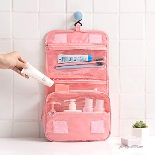 PHABULS Toiletry Bag Women Travel Makeup Organizer Detachable Cosmetic Bag Folding Travel Storage 