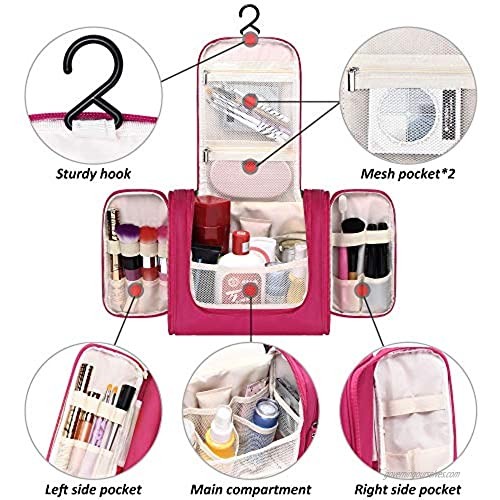 VOCUS Large Capacity Travel Toiletry HandBag Portable Waterproof Bag Makeup Storage Bag for Women or Men