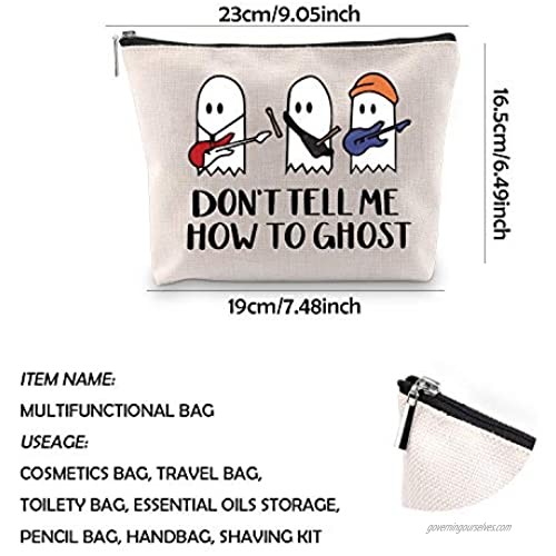 WCGXKO TV Show Inspired Cosmetic Bags Don’t Tell Me How To Ghost Band Makeup Bag
