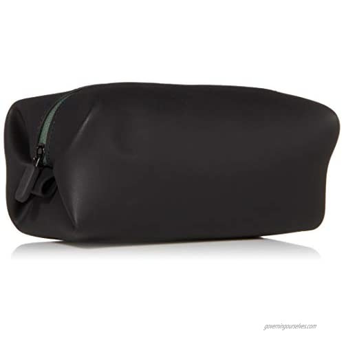 WOLF PROJECT | Matte Black Silicone Dopp Kit - Strong Zipper - Water & Leak Resistant | 7.8'' x 4.9'' x 3.7'' | Mens Toiletry Bag Travel Organizer Travel Toiletries Bag