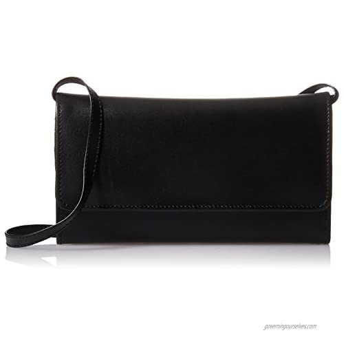 Claire Chase Leather Tri-Fold Crossbody Wallet