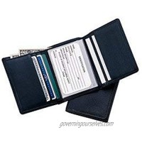 Royce Leather Men's Credit Card Trifold Wallet in Leather  Brown  One Size