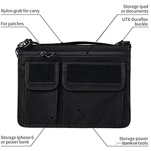 Tactical Geek Tactical Multifunction Urban EDC Wallet BlockD 32G Outdoor Big Capacity Wallet | Professional Portable Wallet | Mens Wallet for Ipad and documents | Multicam tacticalgeek (Black)