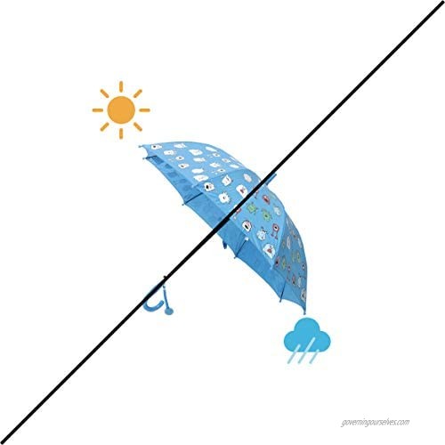 Color Changing Stick Umbrella (Light Blue)