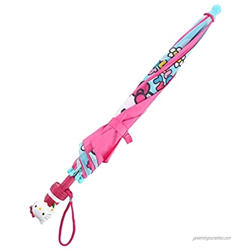 CTM Kid's Hello Kitty Stick Umbrella Pink