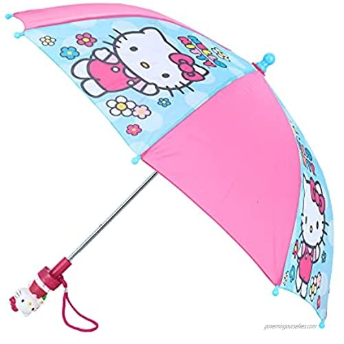 CTM Kid's Hello Kitty Stick Umbrella  Pink