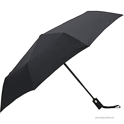 Decus Automatic Folding Umbrella Anti-UV Waterproof Sun/Rain Lightweight Auto Open & Close Unisex Men Women (Royal Black)