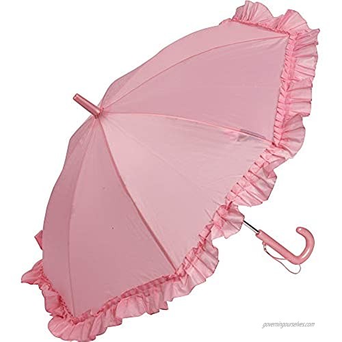 Galleria Kid's Ruffle Umbrella - Pink