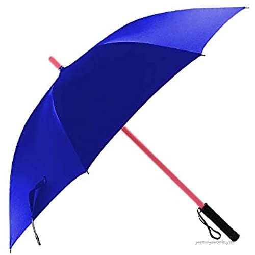 LED Lightsaber Light Up Umbrellas with 7 Color Changing Effects  Windproof Golf Umbrellas with Flashlight Handle (Blue)