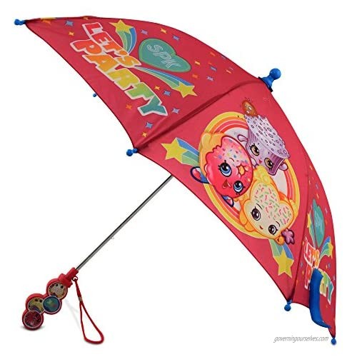 Moose Kids Umbrella Shopkins Toddler and Little Girl Rain Wear for Ages 3-6