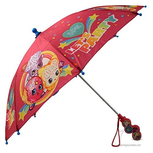 Moose Kids Umbrella  Shopkins Toddler and Little Girl Rain Wear for Ages 3-6