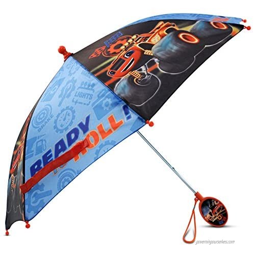Nickelodeon Little Boys Blaze Character Rainwear Umbrella  Black/Blue  Age 3-7