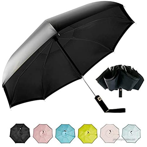 RECHAR Inverted Windproof Travel Umbrella  Double Layer Reverse Anti-UV Folding Umbrellas