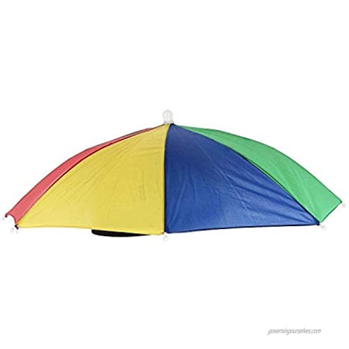 Rhode Island Novelty 20 Inch Rainbow Umbrella Hat One Dozen Per Order