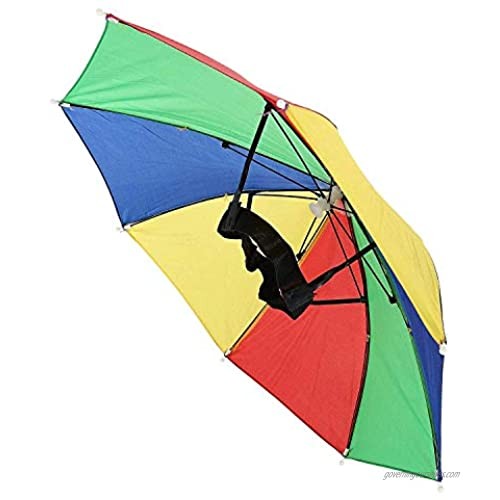 Rhode Island Novelty 20 Inch Rainbow Umbrella Hat One Dozen Per Order