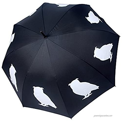 San Francisco Umbrella Co Black/White Owl Umbrella