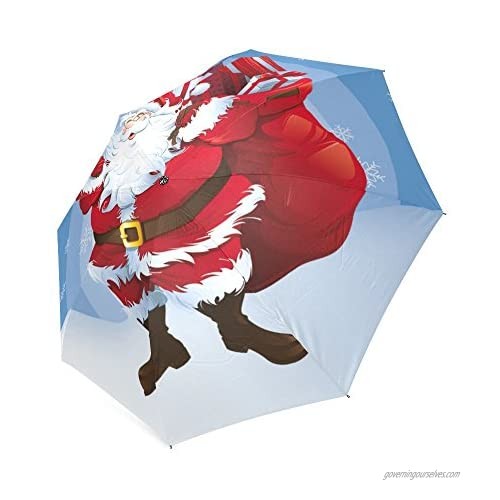 Santa Claus Father Christmas Folding Rain Umbrella/Parasol/Sun Umbrella