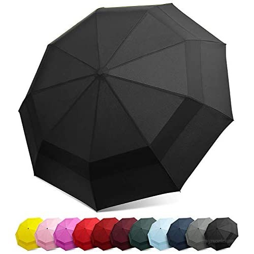 SAYGOGO Compact Travel Umbrella/Windproof Double Canopy Construction/Increase Sun Protection Umbrellas