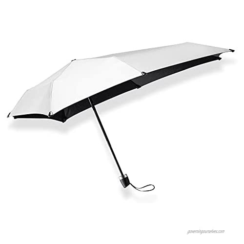 senz° Mini Windproof Umbrella  Manual Folding  91 x 91 cm - Shiny Silver