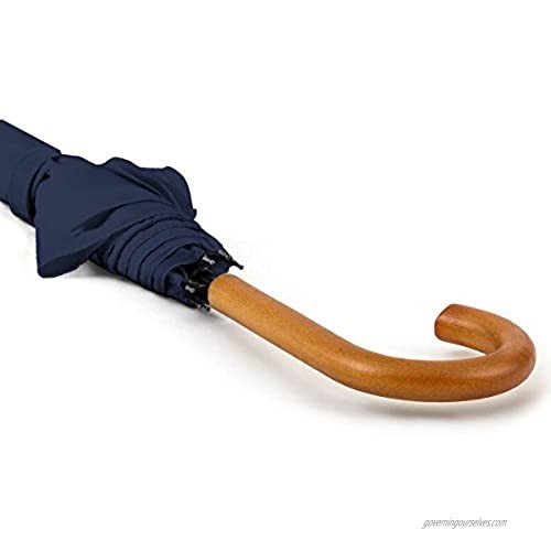 ShedRain Auto Open Traditional Stick Umbrella: Navy Blue