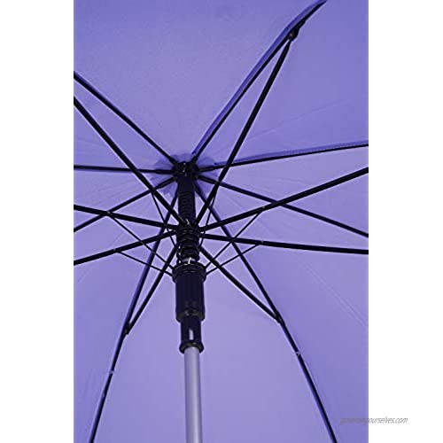 TAHARI Automatic Open Aluminum Shaft Rubberized Grip Handle Umbrella (Violet)