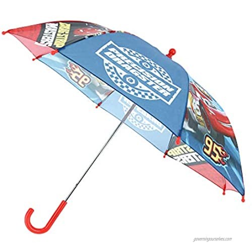 Textiel Trade Kid's Disney Cars Precision Dragster Stick Umbrella Red