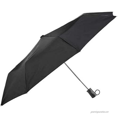 totes Basic auto open umbrella ~ 42" Coverage ~ Black