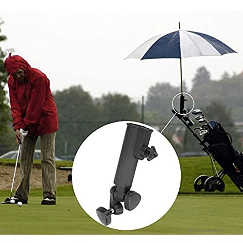 VGEBY Cart Umbrella Holder Golf Push Trolley Umbrella Holder Adjustable Umbrella Stand Golf Cart Accessories
