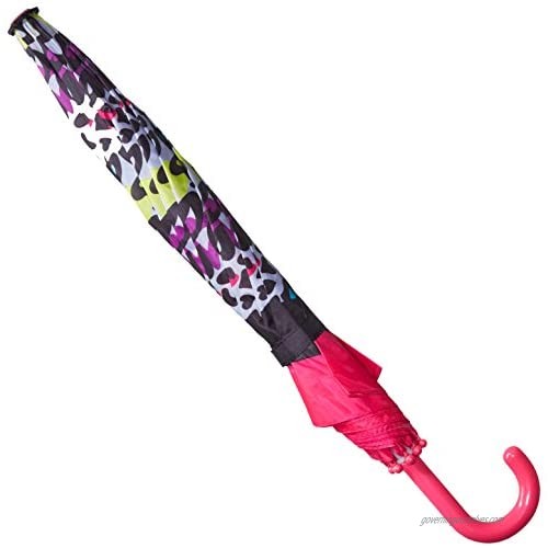 Western Chief Apparel Girls' Little Character Umbrella Groovy Leopard One Size