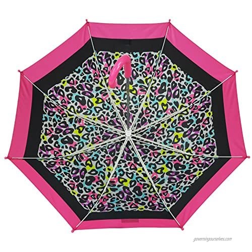 Western Chief Apparel Girls' Little Character Umbrella Groovy Leopard One Size