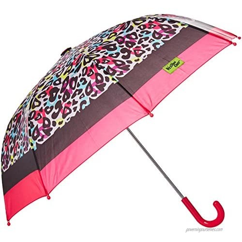 Western Chief Apparel Girls' Little Character Umbrella  Groovy Leopard  One Size