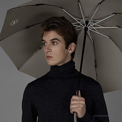 JUSE CHASEP2 full automatic reverse umbrella automatic retraction car umbrella male and female folding umbrella sunny umbrella car automatic umbrella (Deep coffee)