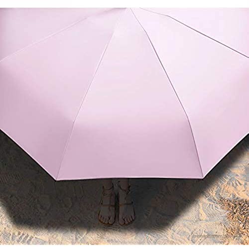 KENGEL Capsule Umbrella Sunscreen Ultra Light Anti-UV Mini Sun Umbrella Small Pocket Folding sun and rain Dual-use (black)