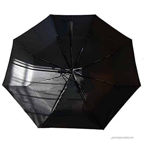 Lovallaire Travel Umbrella Large Wind Resistant 54 Inch Automatic Compact Black Luxury Quality for Travel & Commuting
