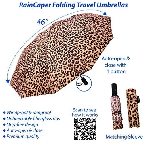 RainCaper Folding Travel Umbrellas