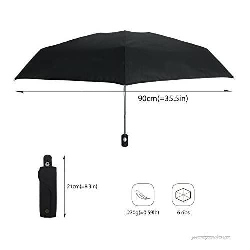 SMATI Mini umbrella automatic open close for purse - Windproof - Ultra Solid - Small Compact Travel - color