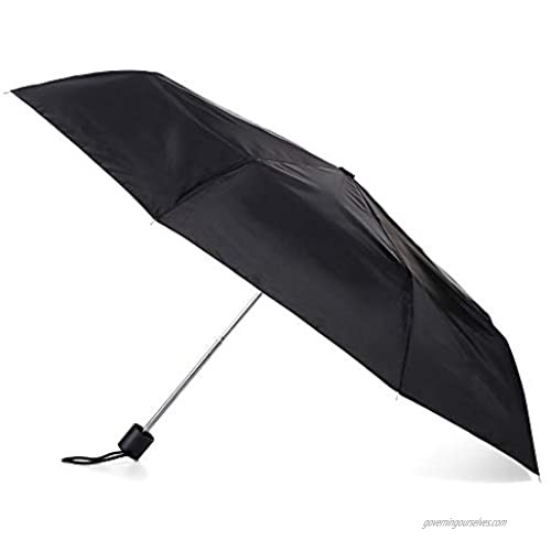 Totes Basic Manual Open Compact Umbrella (Black)