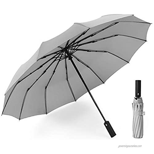 Twelve Bone Business Automatic Umbrella Sport Umbrellas Windproof Double Vented Travel Umbrella Sunny and Rainy Umbrella Folding Umbrella