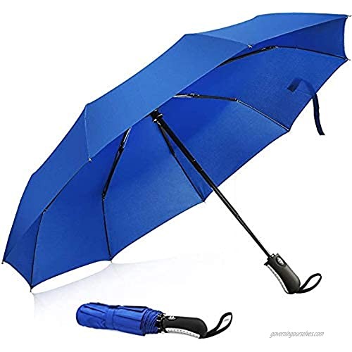 UROPHYLLA Windproof Travel Umbrella Compact Folding Umbrella Automatic Open Close WIND-DEFYING 9-RIB Lightweight Small Umbrella for Backpack