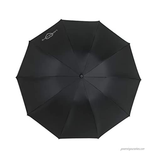 Wind proof rain proof UV proof folding umbrella vehicle reverse umbrella angel halo reflective umbrella (black)