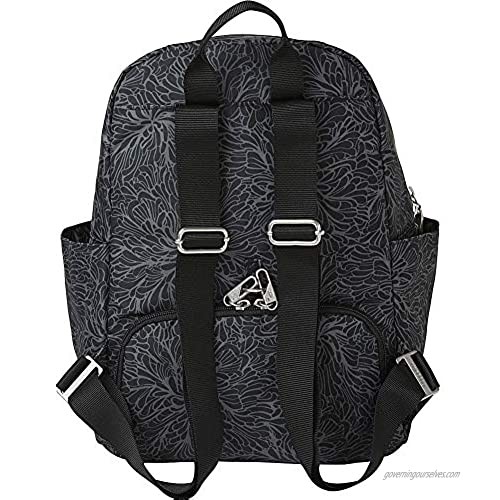 Baggallini Women's Small Trek RFID Backpack Midnight Blossom One Size