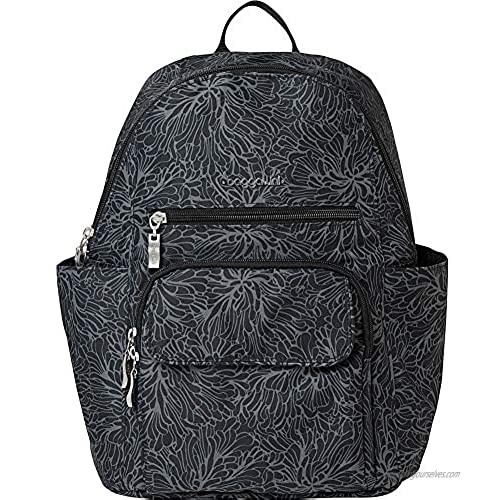 Baggallini Women's Small Trek RFID Backpack  Midnight Blossom  One Size
