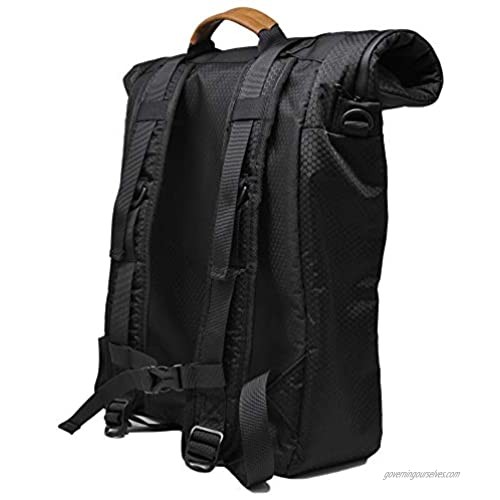 Cali Crusher 100% Smell Proof Roll Top Backpack - Water Proof - Hydroponics (Black)