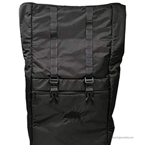 Cali Crusher 100% Smell Proof Roll Top Backpack - Water Proof - Hydroponics (Black)