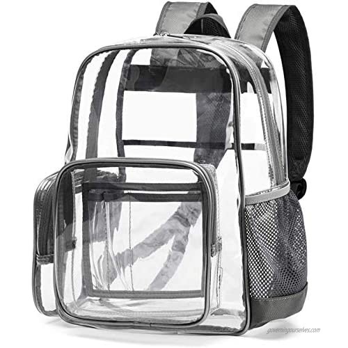 Clear Backpack  Cambond Heavy Duty Transparent Backpack with Reinforced Straps  See Through School Bag for College  Adults