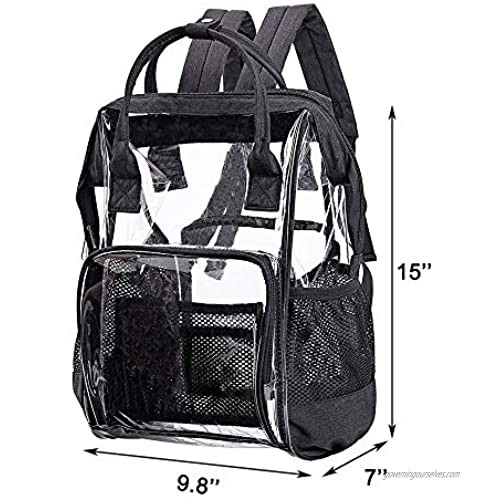 COVAX Clear Backpack Heavy Duty PVC Transparent Backpack