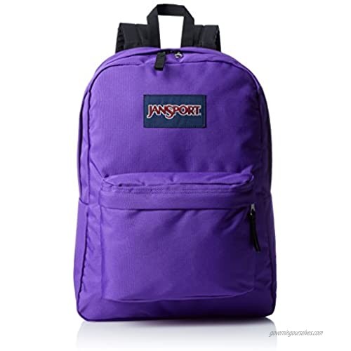 JanSport Superbreak Backpack - Signature Purple - Classic  Ultralight