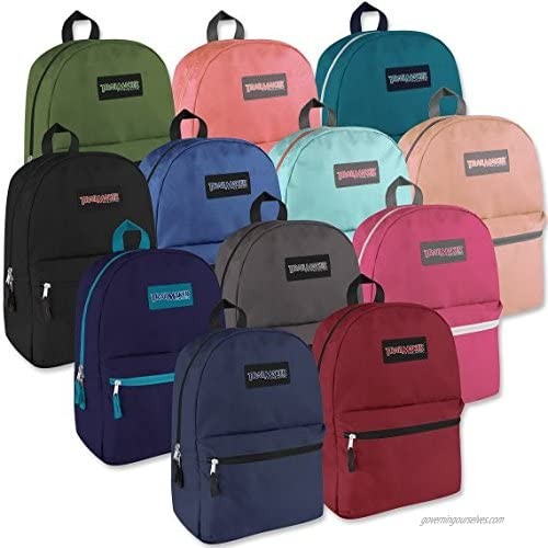 Lot of 24 Wholesale (Trailmaker) 17 Inch Backpacks - 12