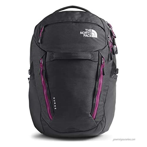 The North Face Women's Surge Backpack  Asphalt Grey Light Heather/Wild Aster Purple  One Size